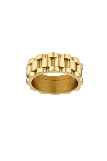 Porter Jewellery Baby Link II Ring - Gold Vermeil