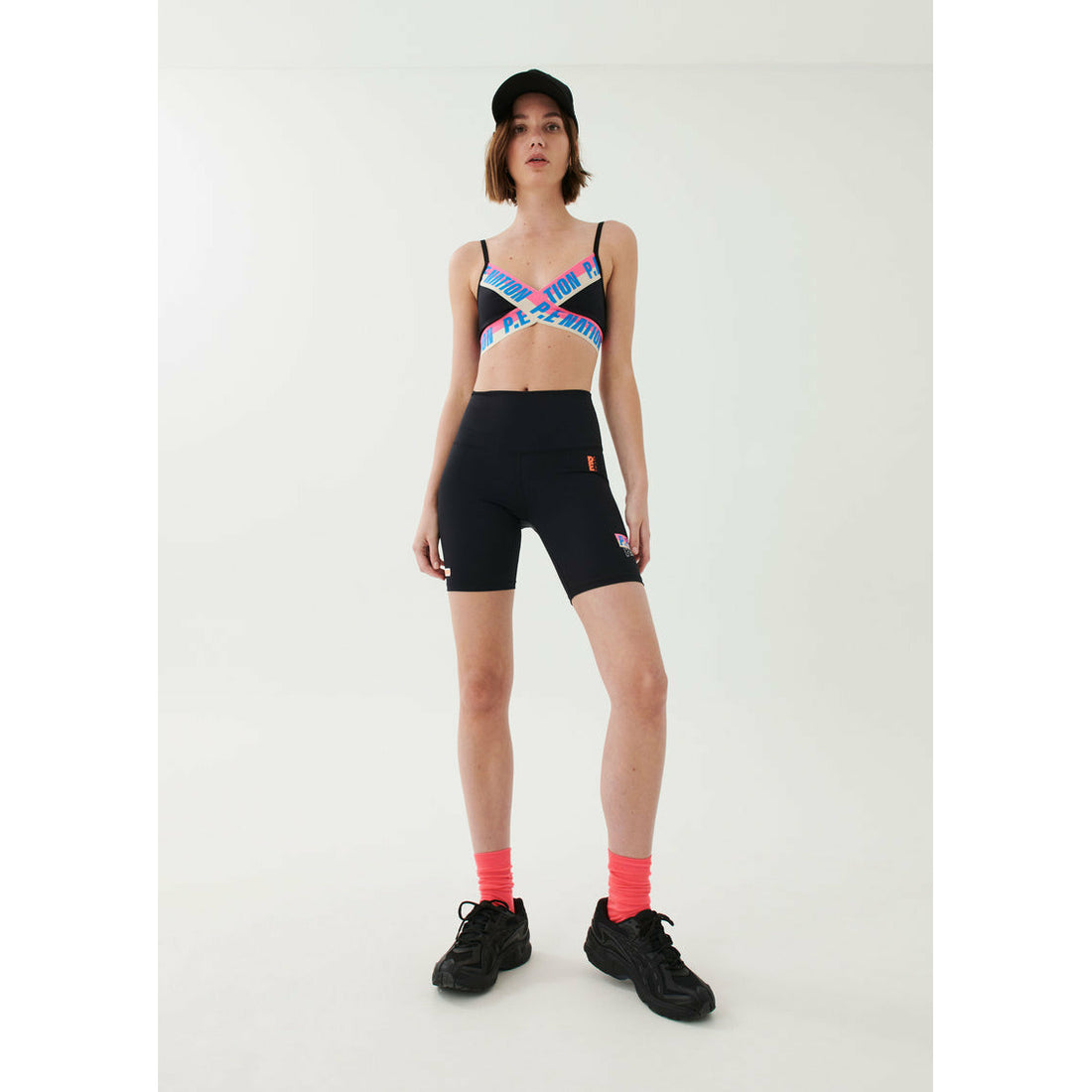 PE NATION Half Volley Sports Bra Black