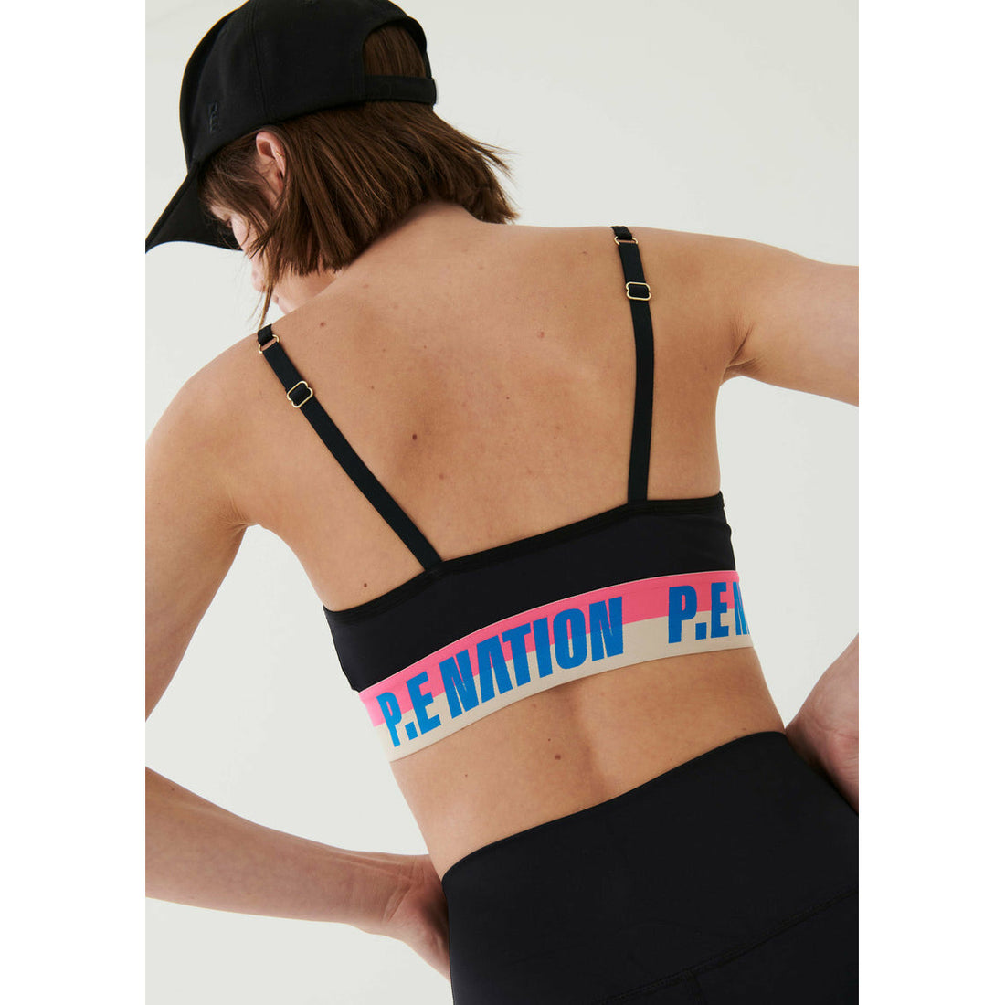 P.E Nation Half Volley Sports Bra - Black