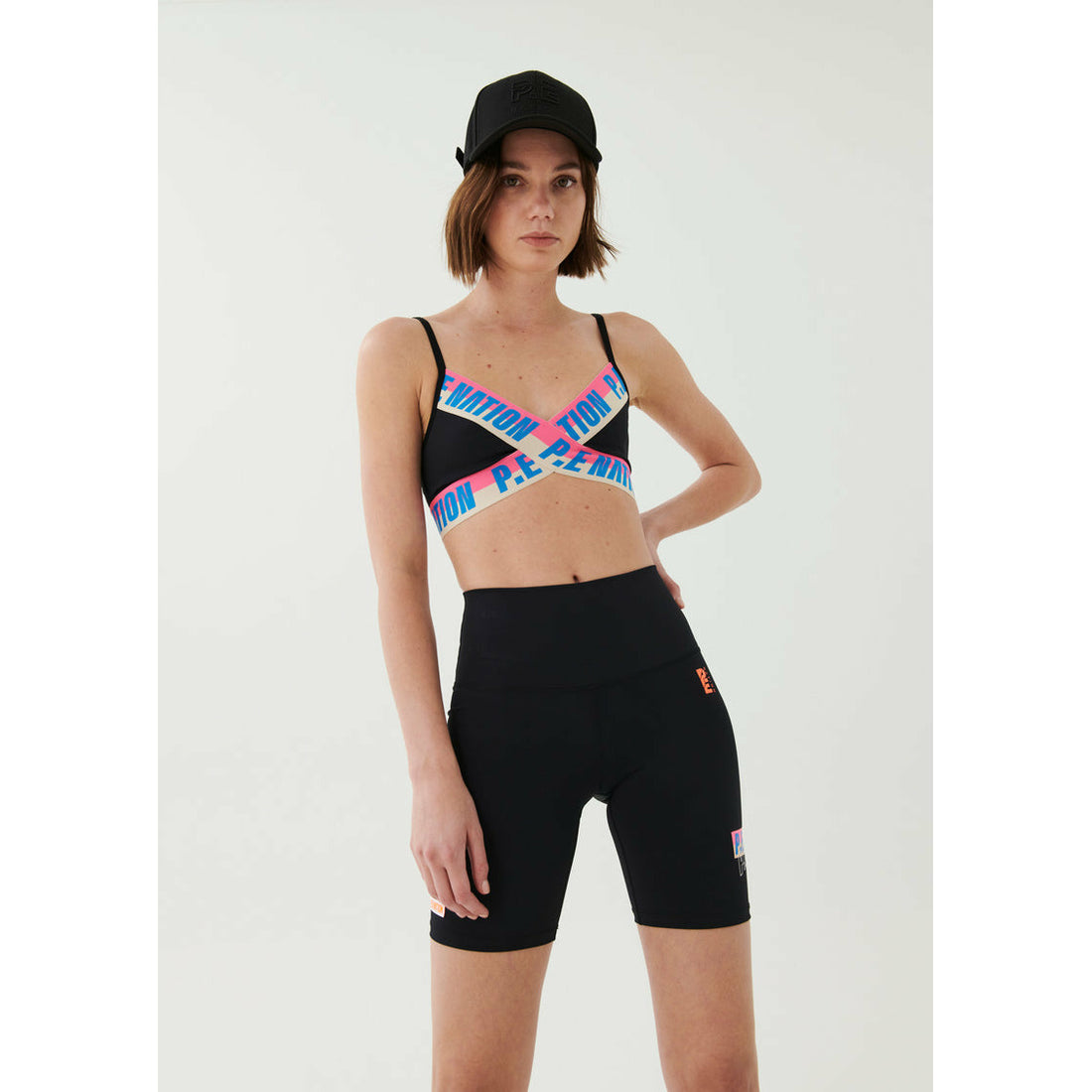 P.E Nation Half Volley Sports Bra - Black