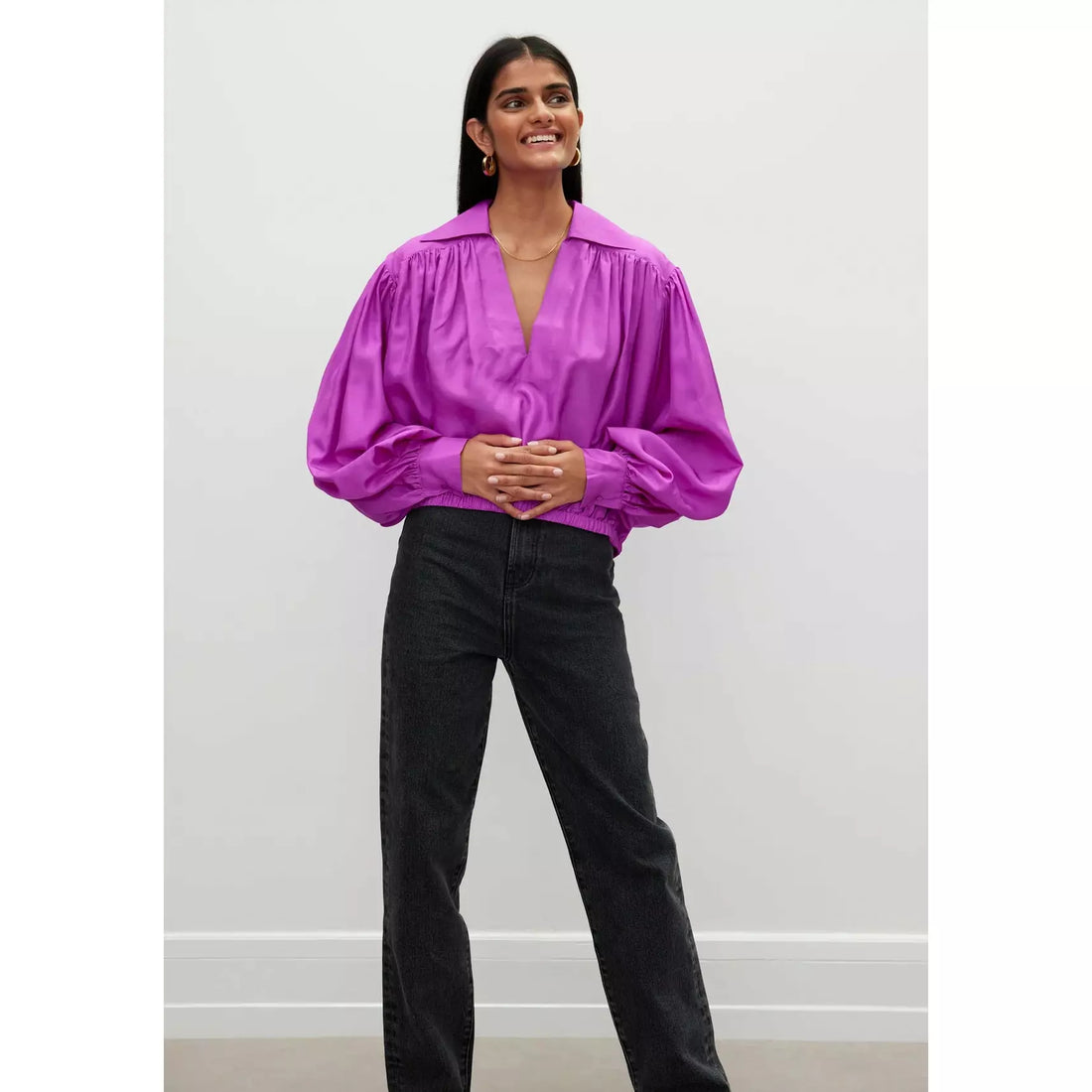 Rohe Petale Top - Electric Purple