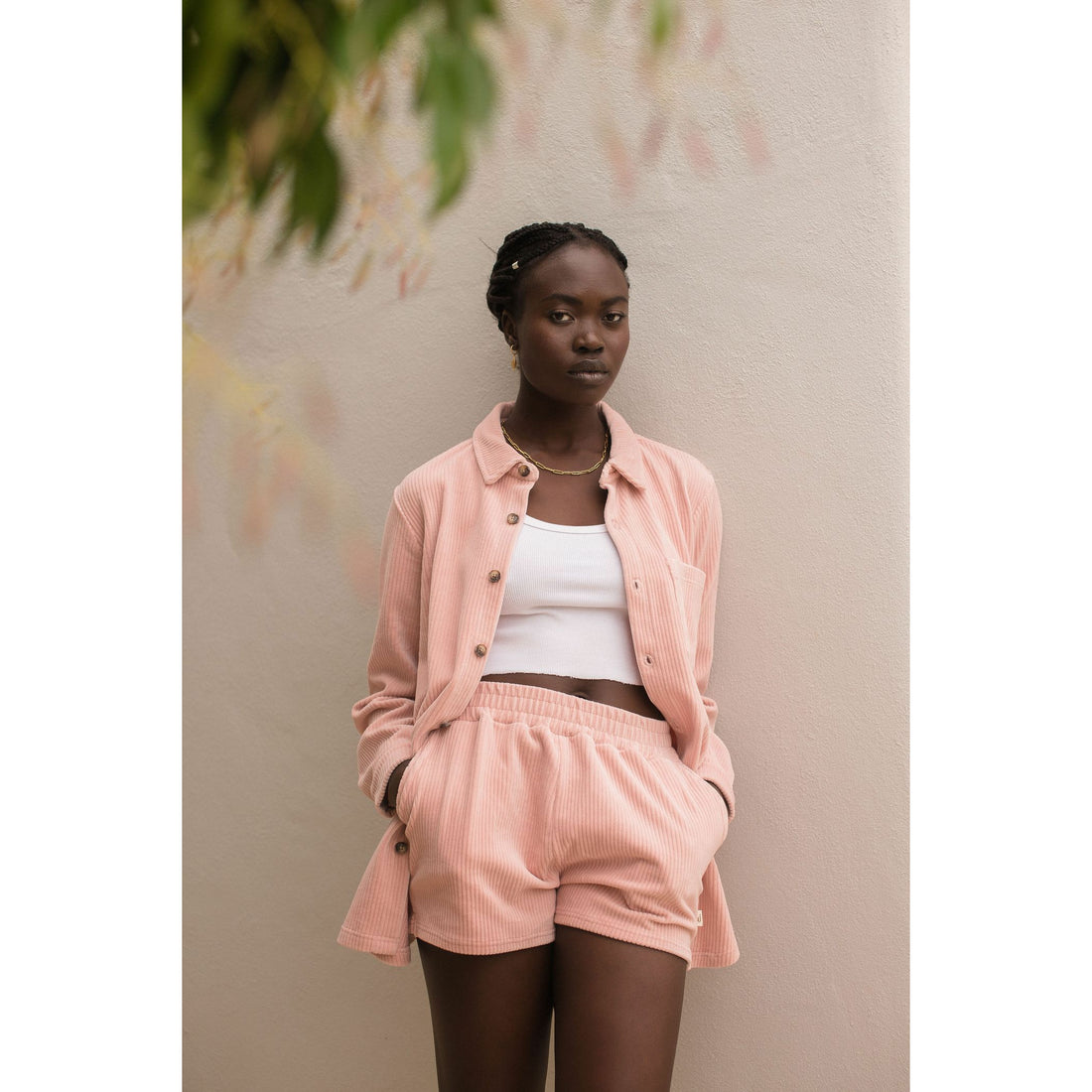 Araminta James Vintage Cord Short - Dusty Rose