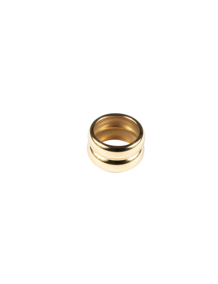 Porter Jewellery Double Bubble Ring - Gold Vermeil