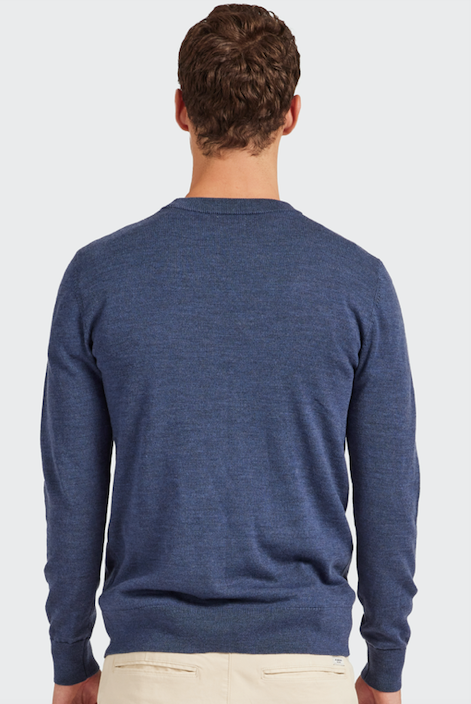 The Academy Brand Merino Crew - Infinity Blue