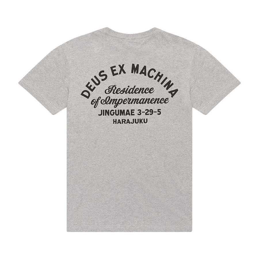 Deus Ex Machina Tokyo Address Tee - Grey Marle