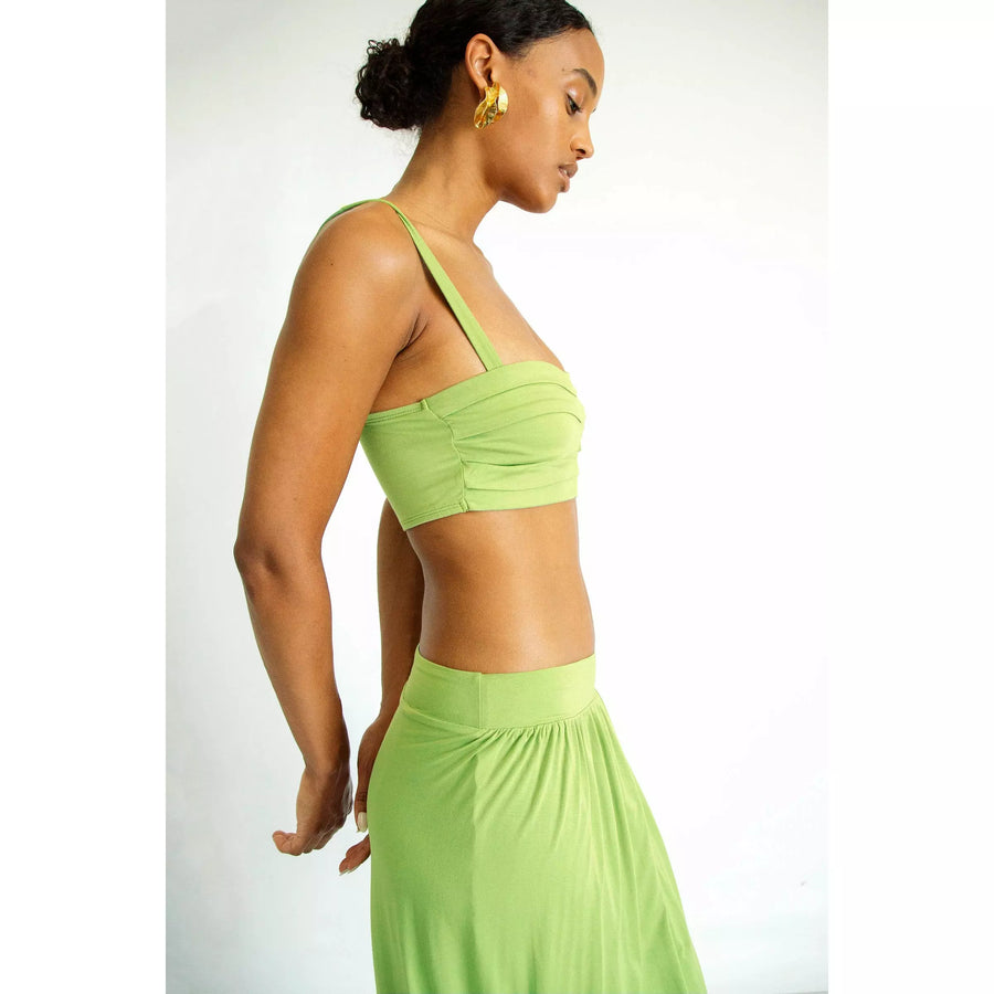 The Line By K Aletti Bra Top - Apple Green