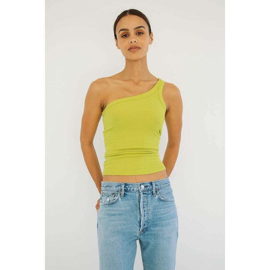 The Line By K Driss Tank Top - Chartreuse