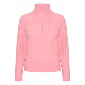 Gestuz AlphaGZ R Zipper Pullover - Powered Pink Melange