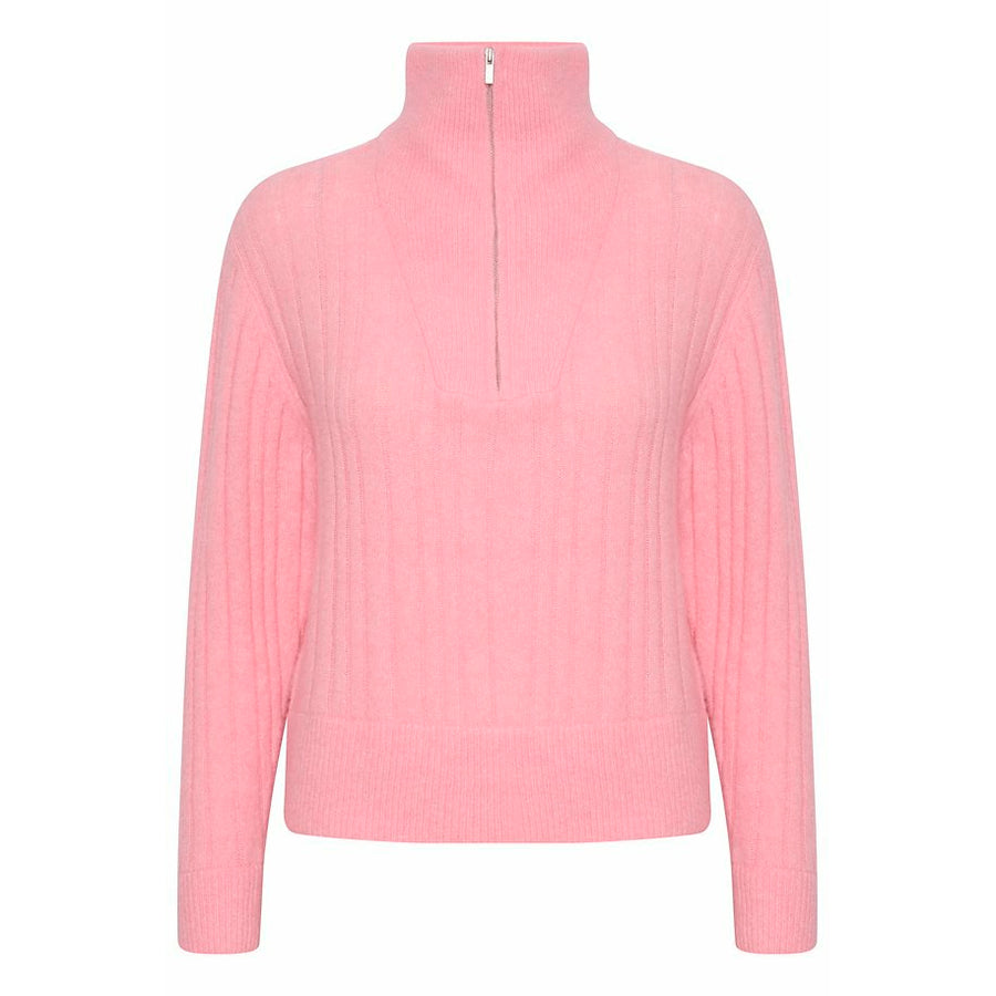 Gestuz AlphaGZ R Zipper Pullover - Powered Pink Melange