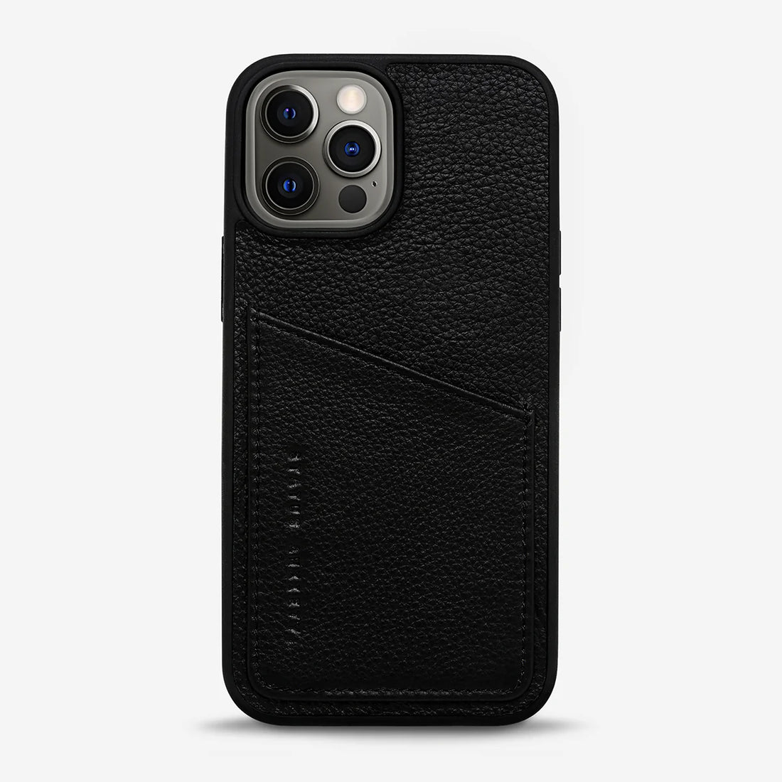 Status Anxiety Who's Who Leather Phone Case (iPhone) - Black
